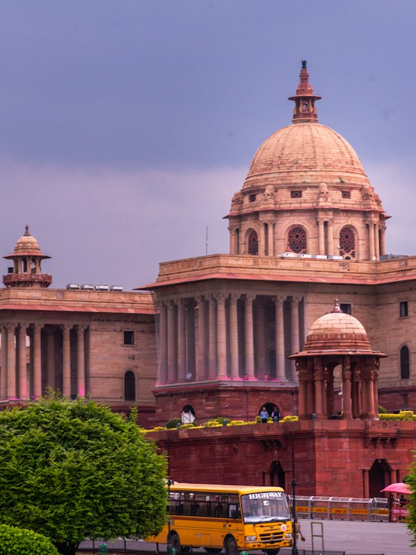 A domed government secretariat building
