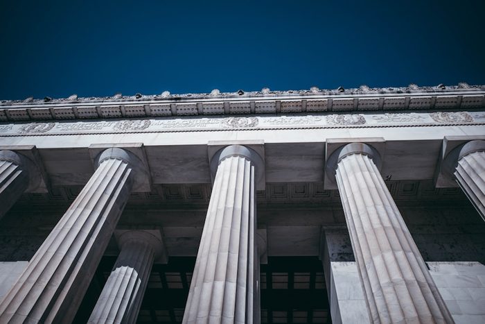 Columns of a civic building